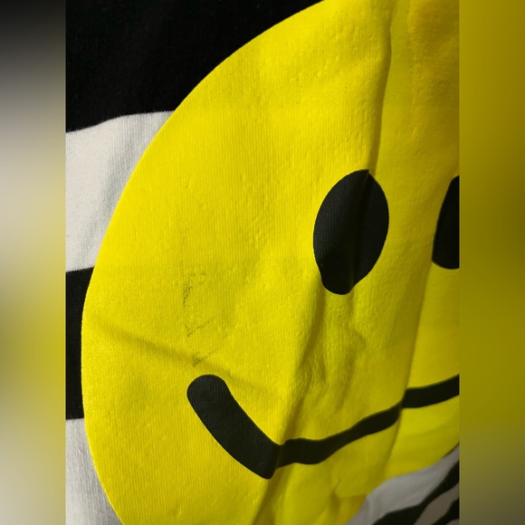 Smiley Face Alt Cyberpunk Skater Goth Edgy Retro Streetwear Trippy Stripes Dress - Picture 15 of 16